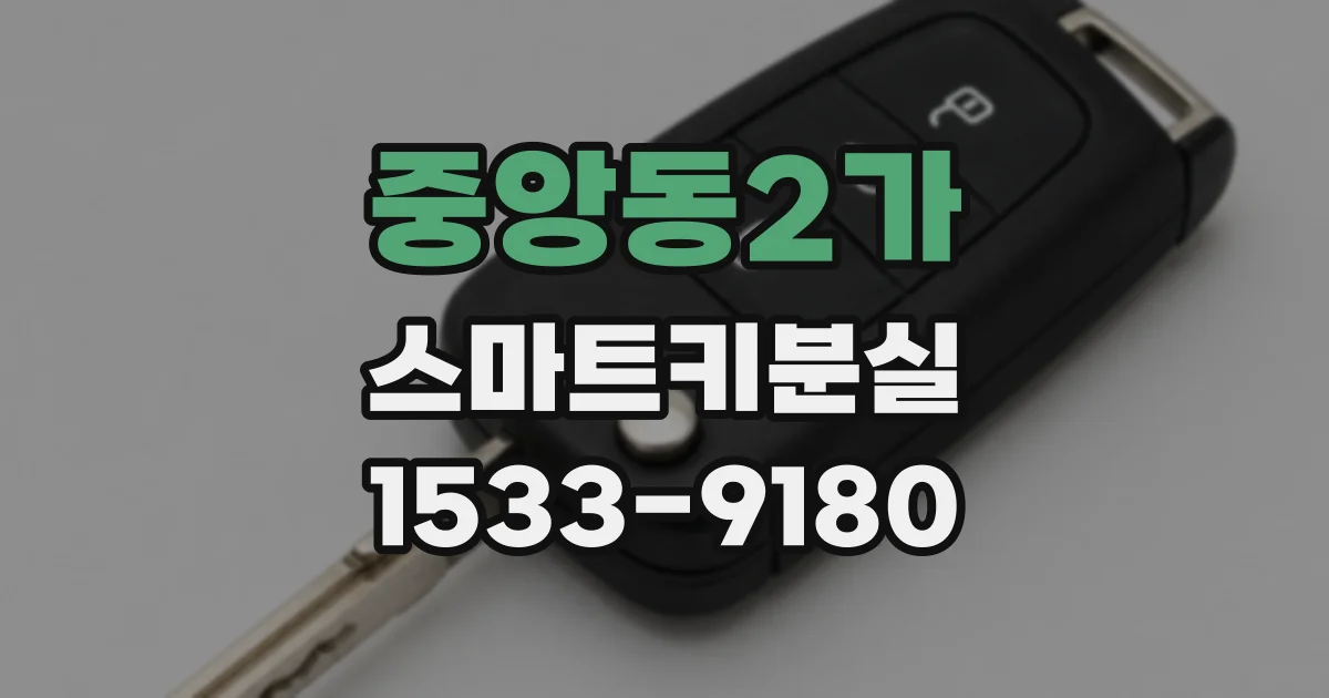 중앙동2가 스마트키분실