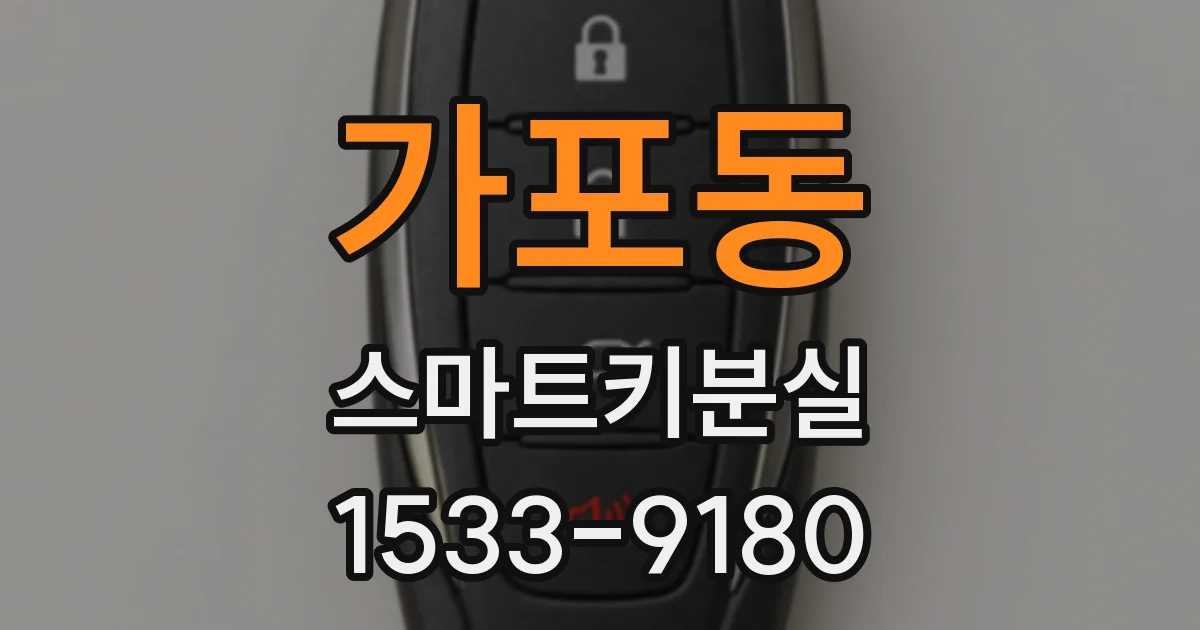 가포동 스마트키분실
