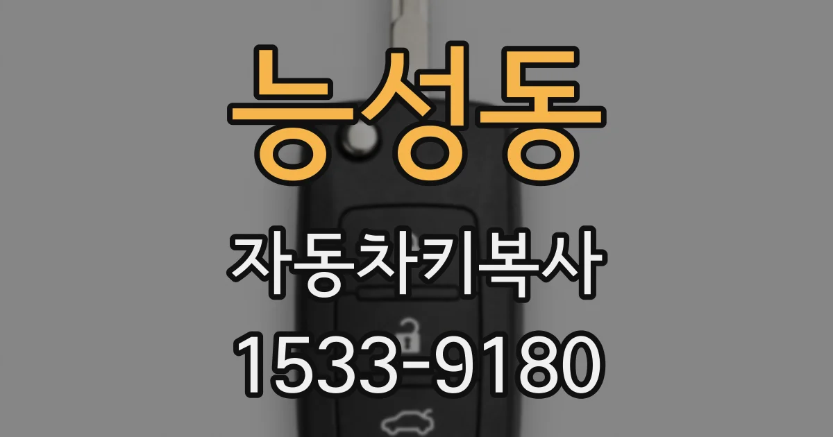 능성동 자동차키복사