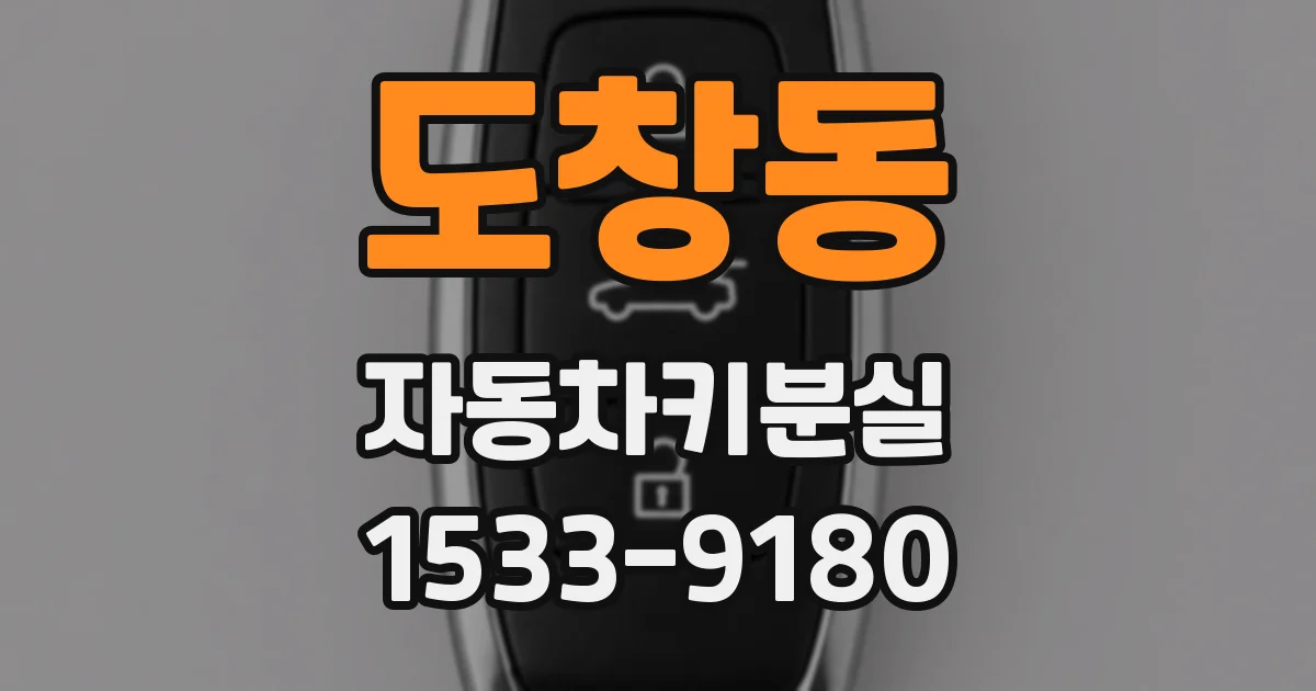도창동 자동차키분실