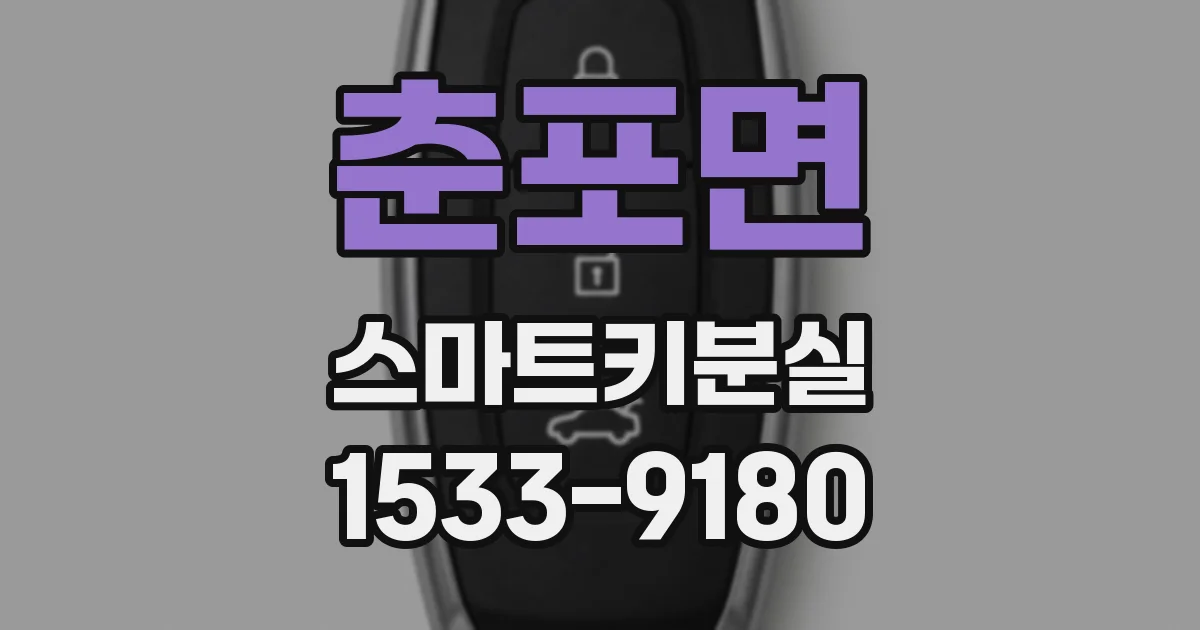 춘포면 스마트키분실
