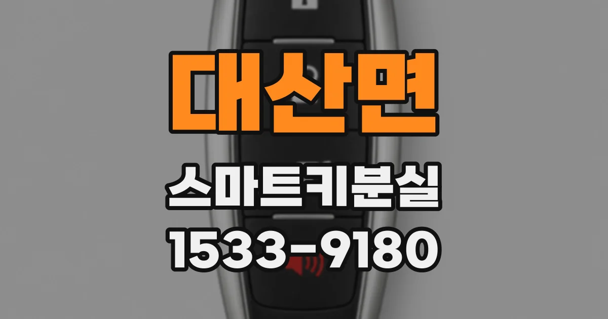 대산면 스마트키분실