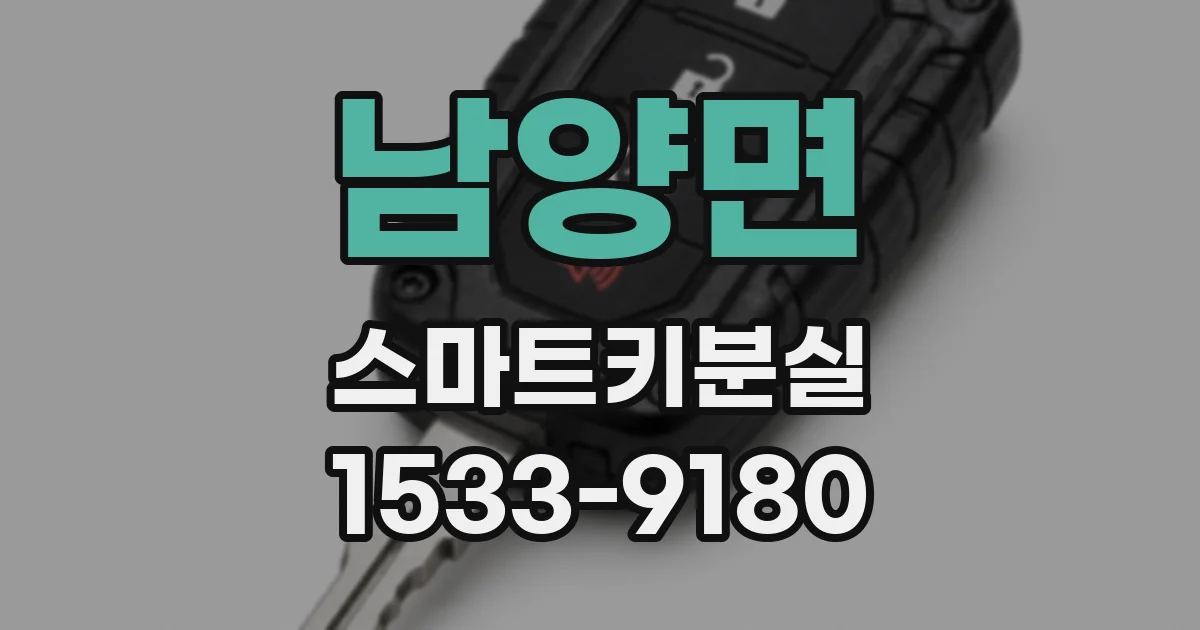 남양면 스마트키분실