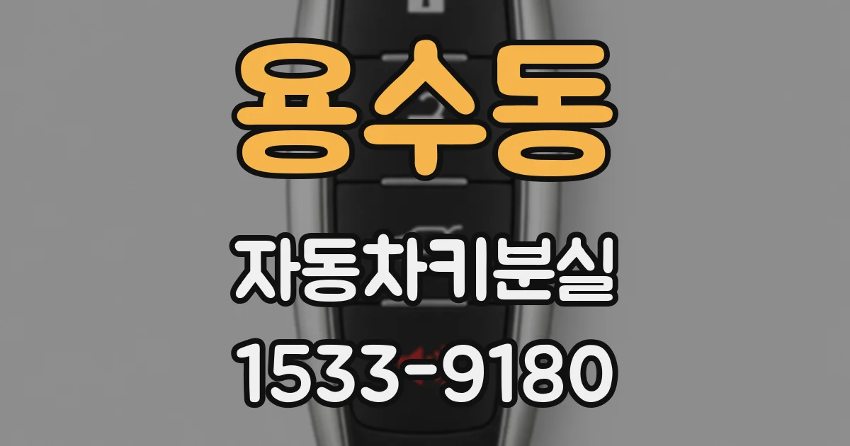 용수동 자동차키분실