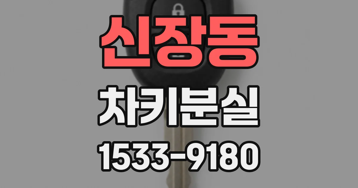 신장동 차키분실