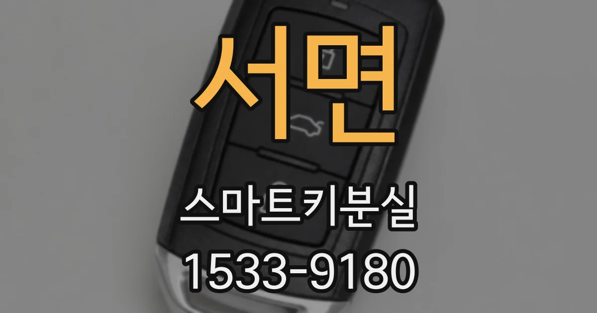 서면 스마트키분실