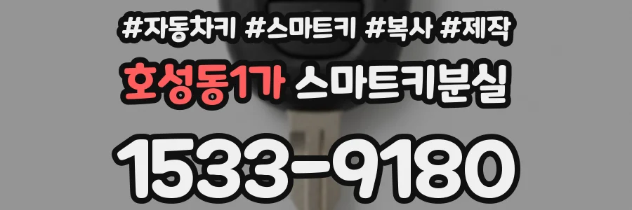호성동1가 스마트키분실