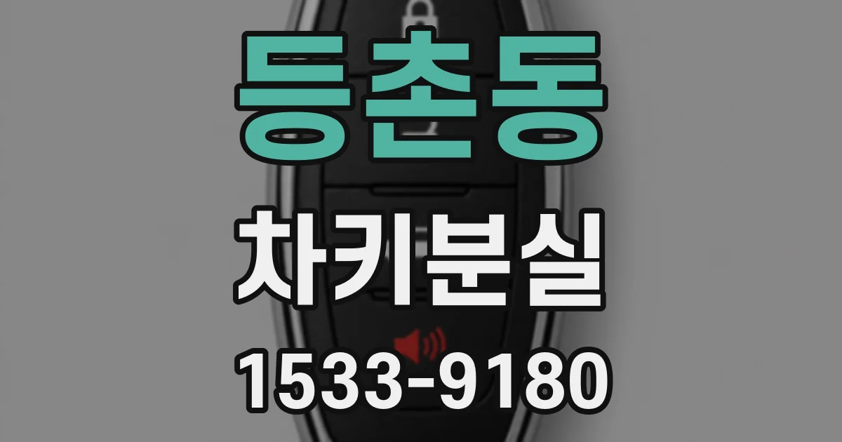 등촌동 차키분실