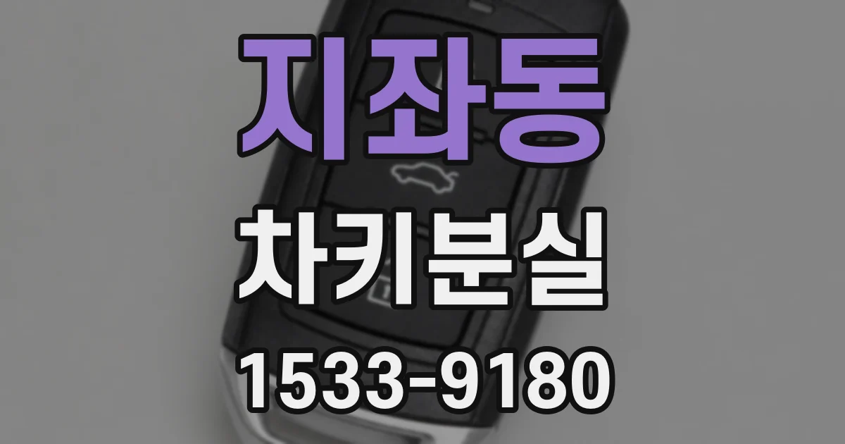 지좌동 차키분실