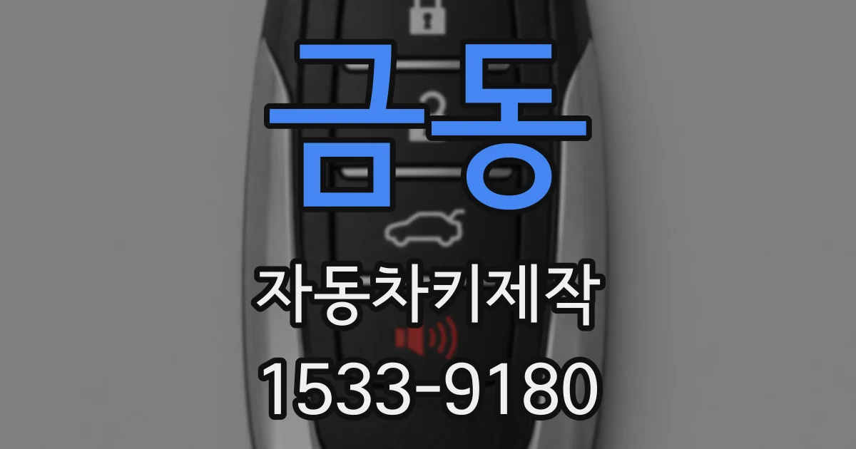 금동 자동차키제작
