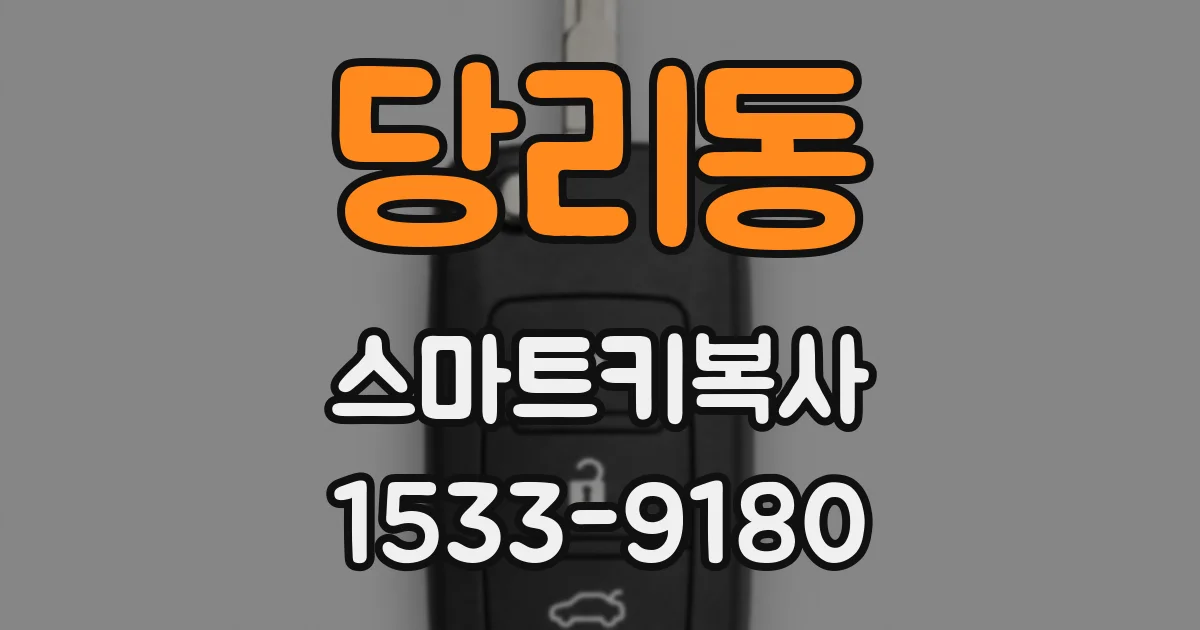 당리동 스마트키복사