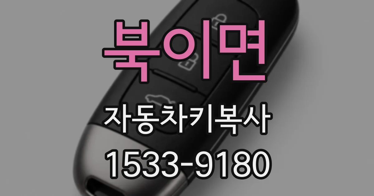 북이면 자동차키복사