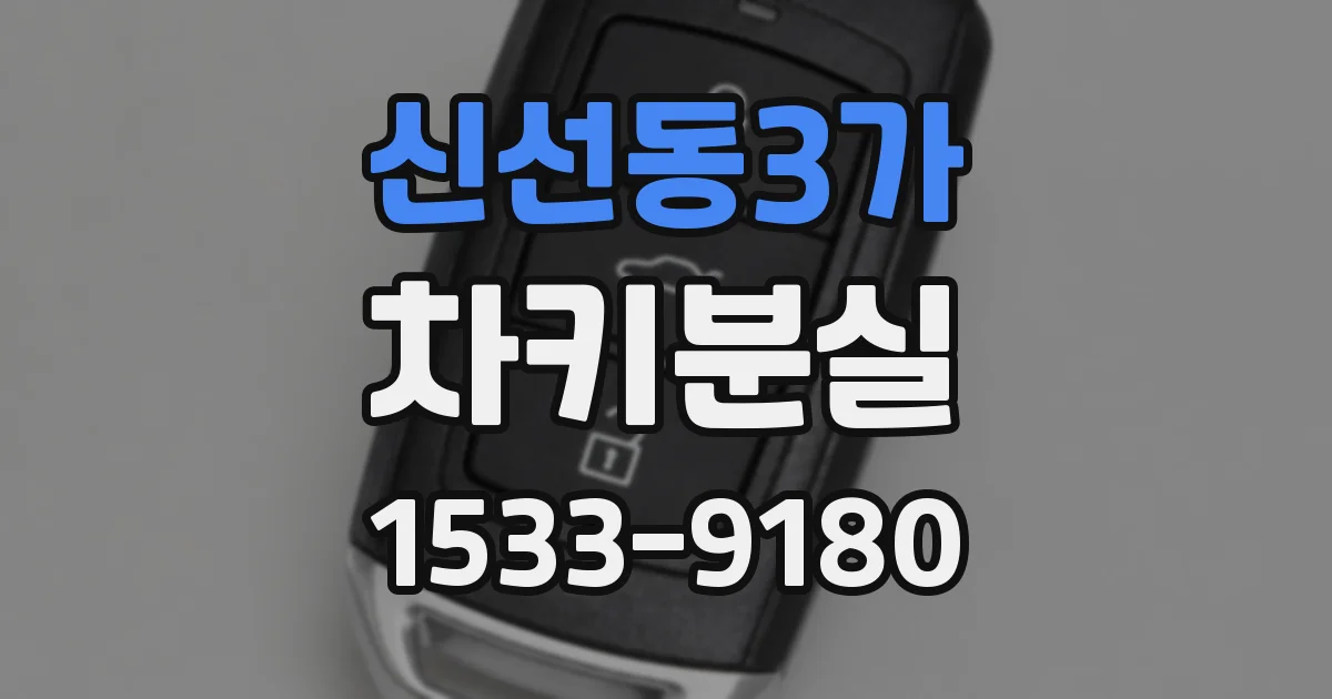 신선동3가 차키분실