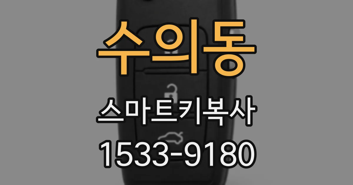수의동 스마트키복사