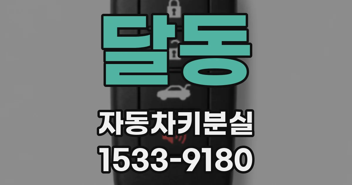 달동 자동차키분실