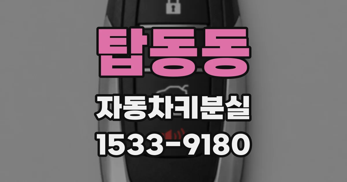 탑동동 자동차키분실