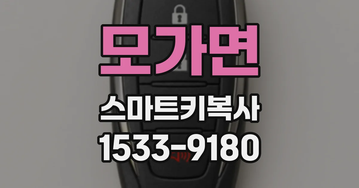 모가면 스마트키복사