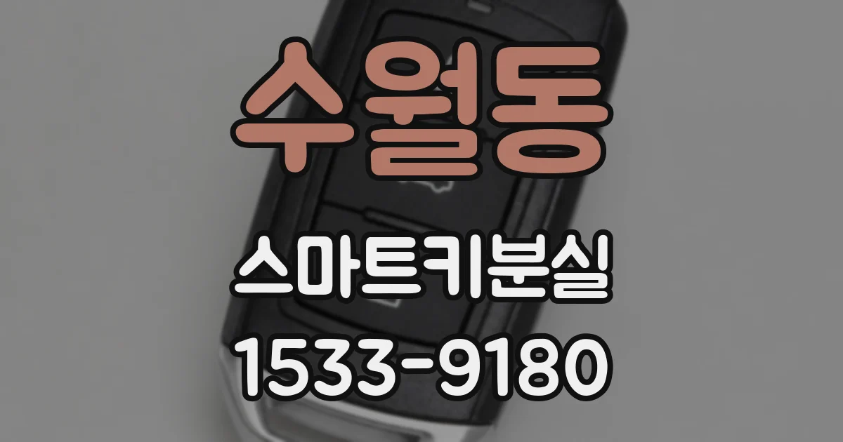 수월동 스마트키분실