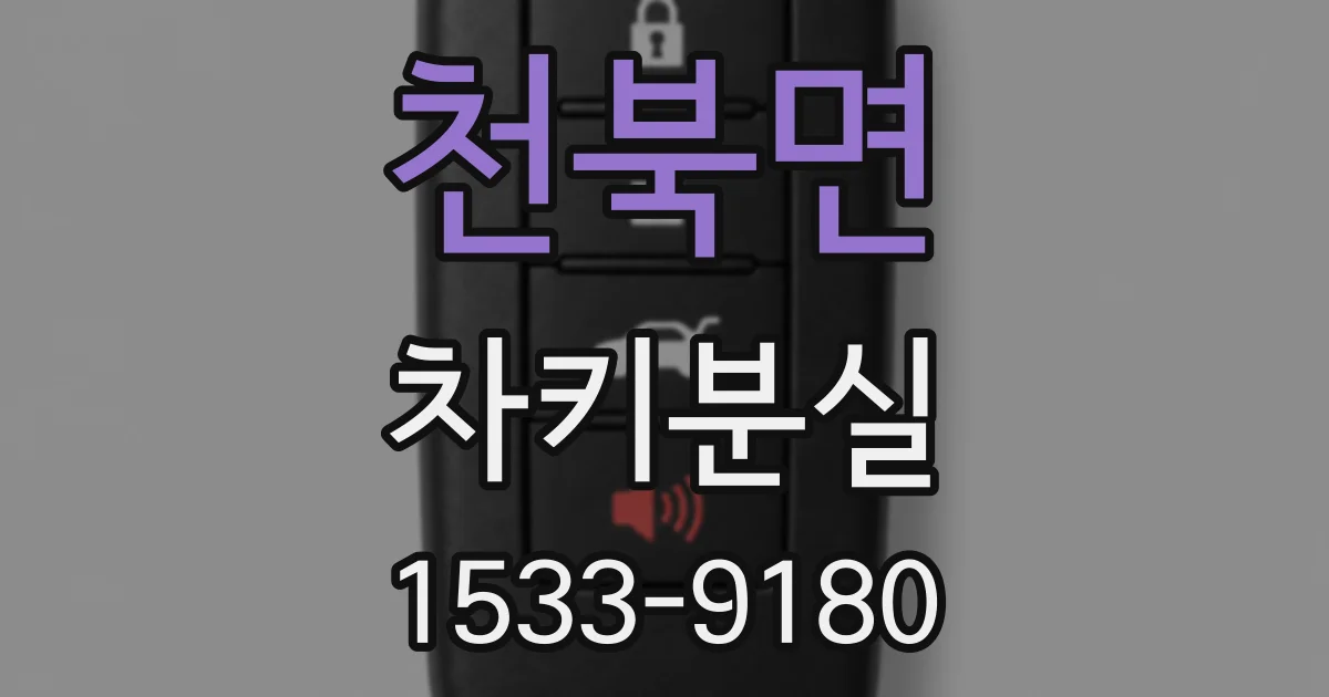 천북면 차키분실