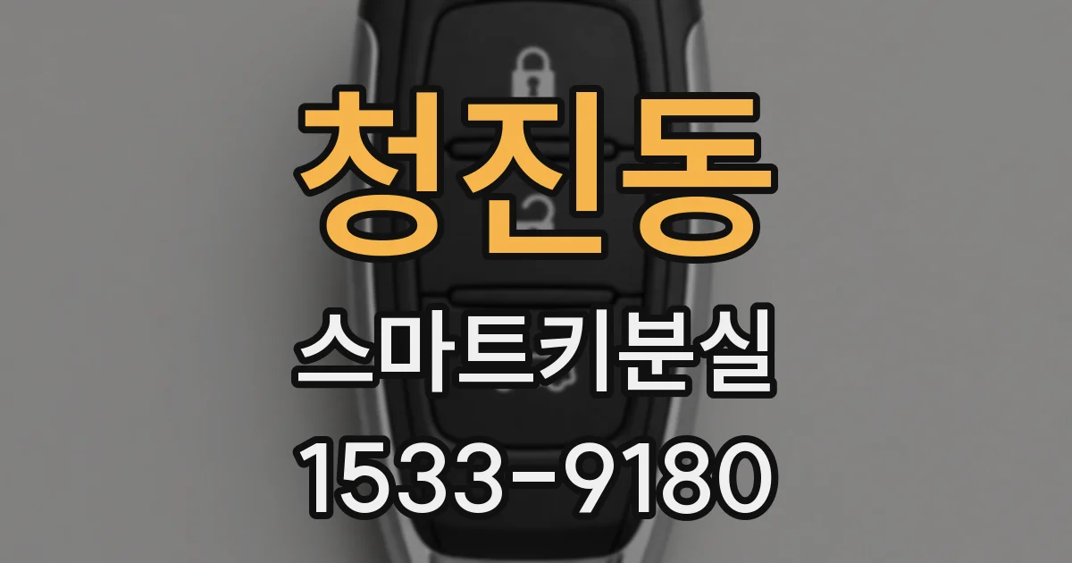 청진동 스마트키분실