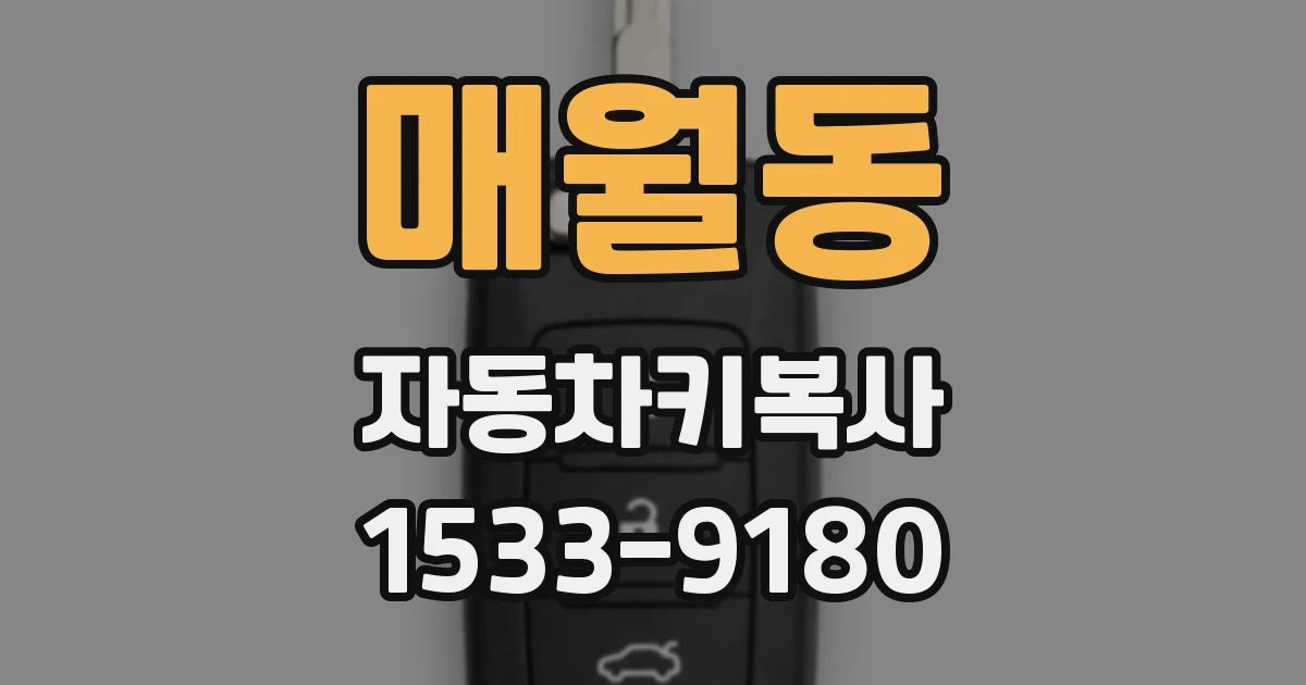 매월동 자동차키복사