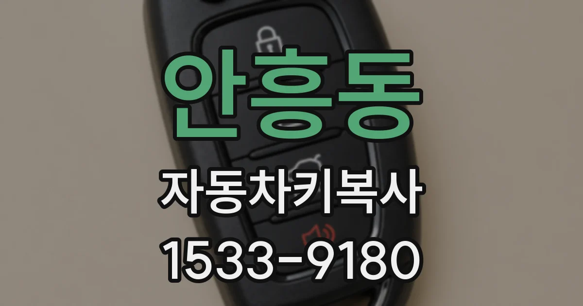 안흥동 자동차키복사
