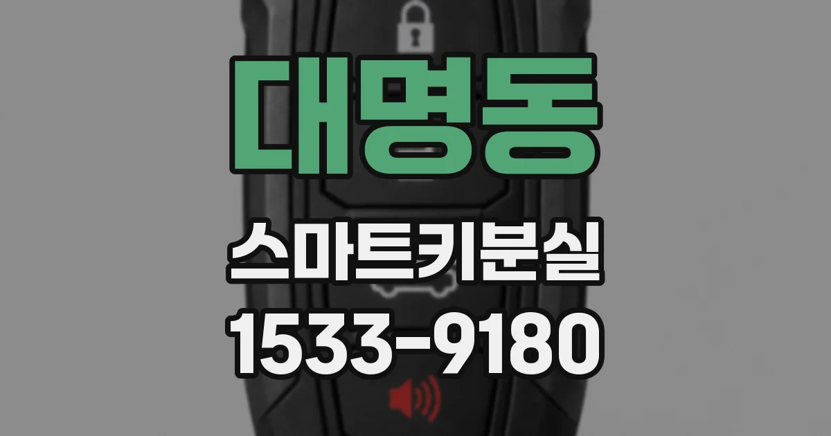 대명동 스마트키분실