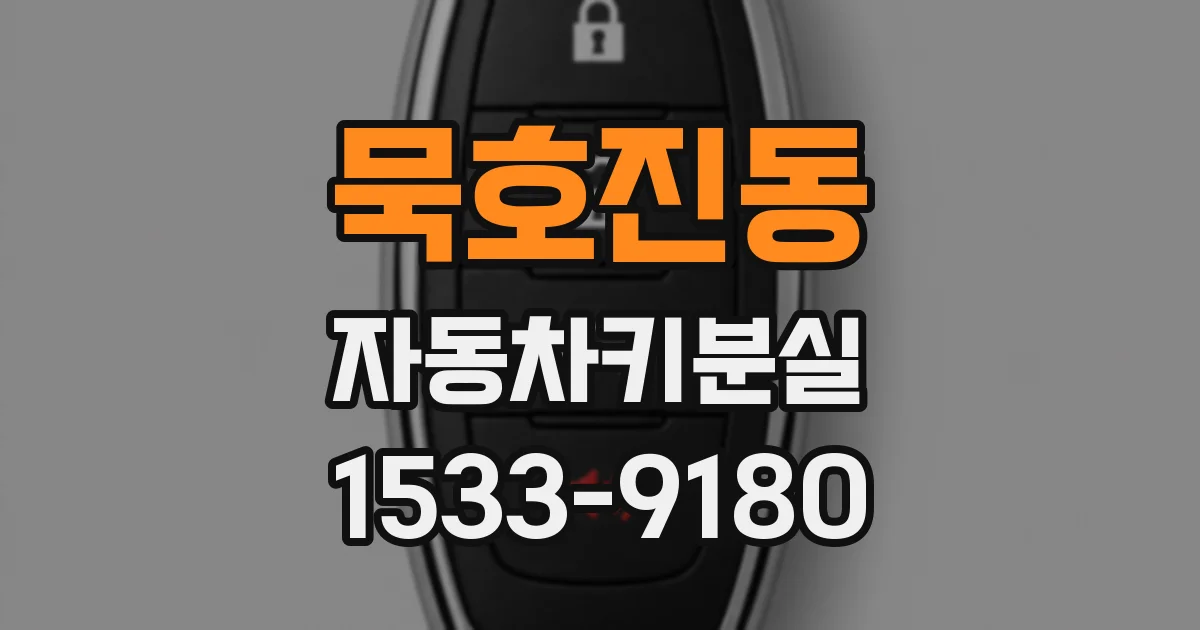 묵호진동 자동차키분실