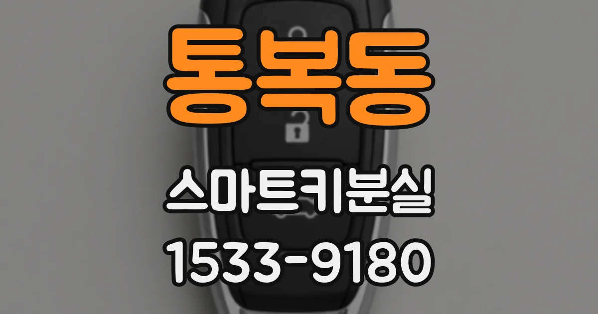 통복동 스마트키분실