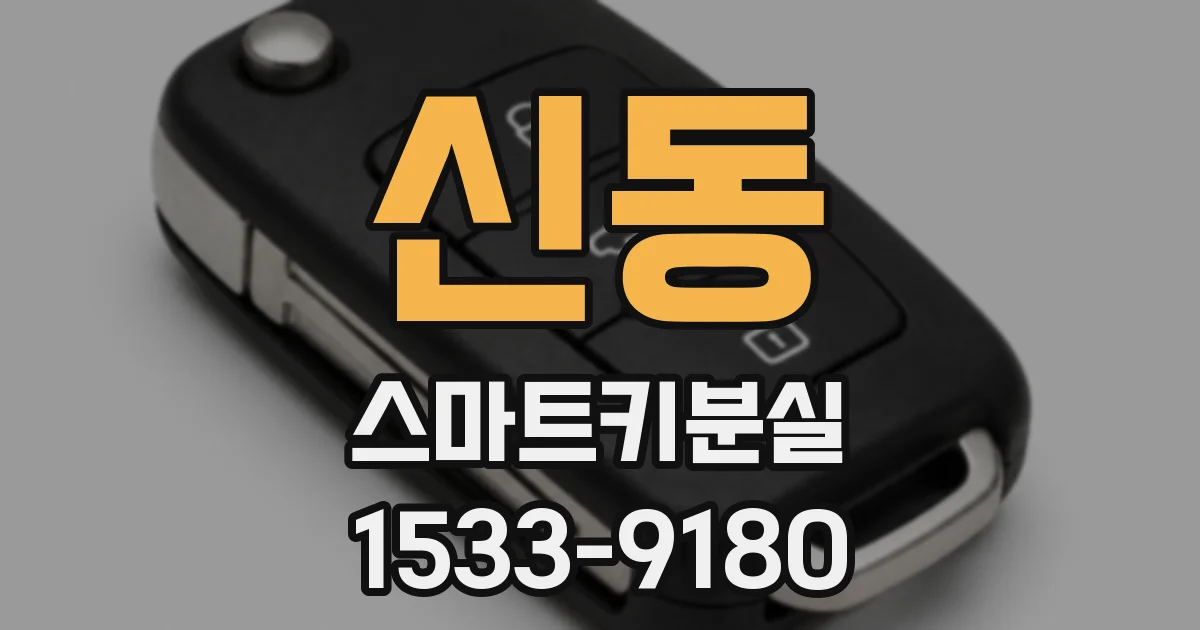 신동 스마트키분실