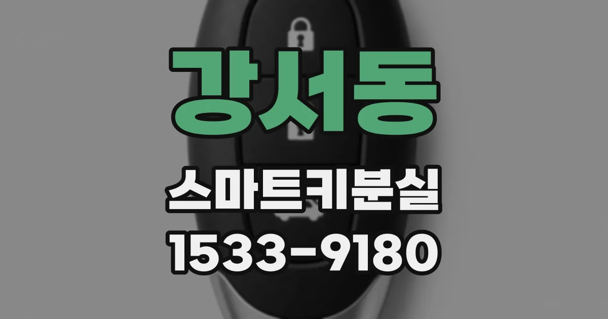 강서동 스마트키분실