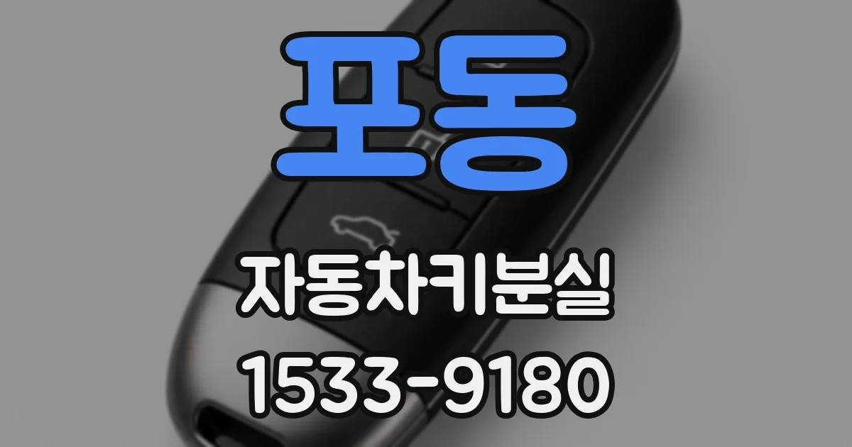 포동 자동차키분실
