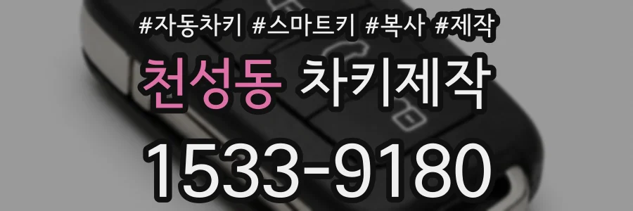 천성동 차키제작