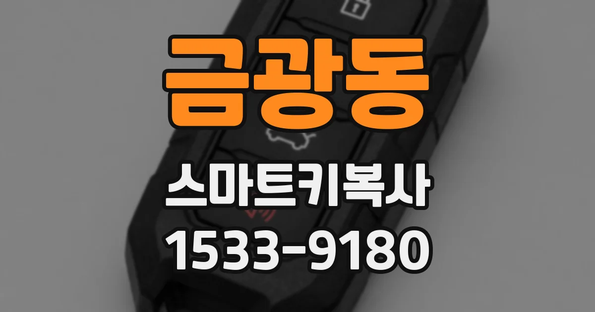 금광동 스마트키복사