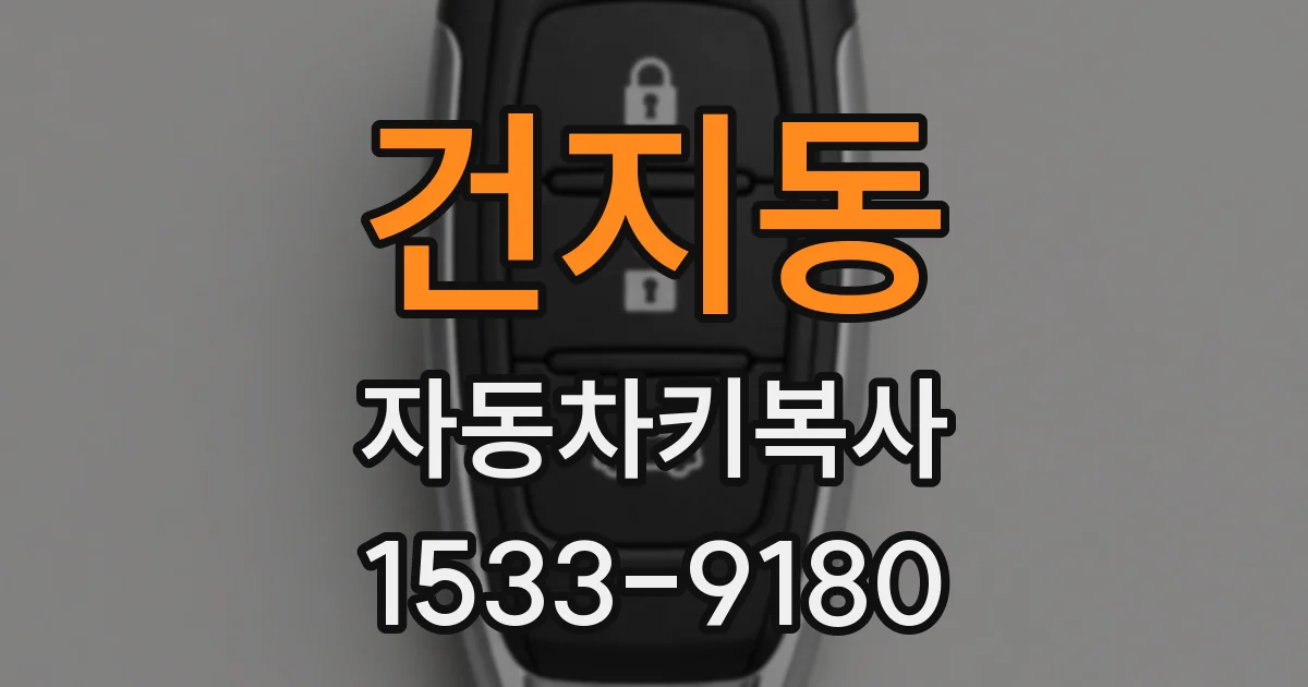 건지동 자동차키복사