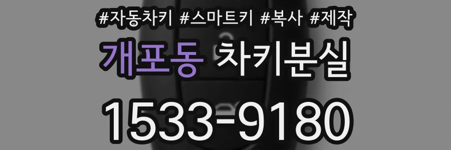 개포동 차키분실