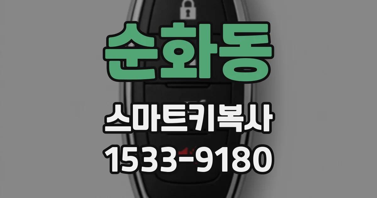순화동 스마트키복사