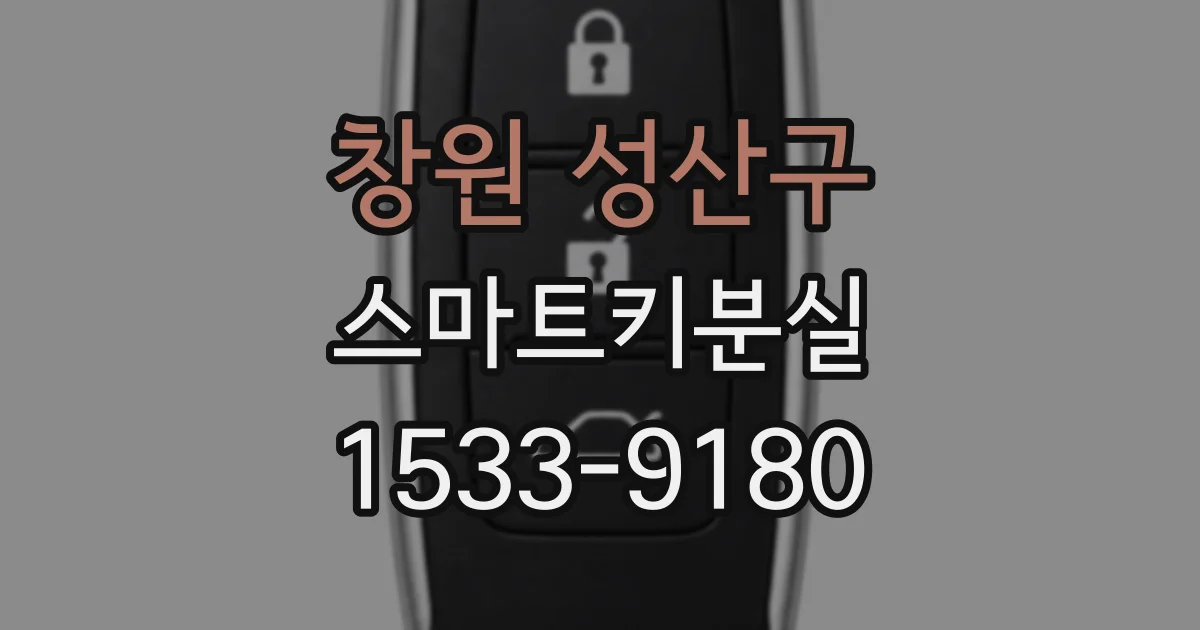 창원 성산구 스마트키분실