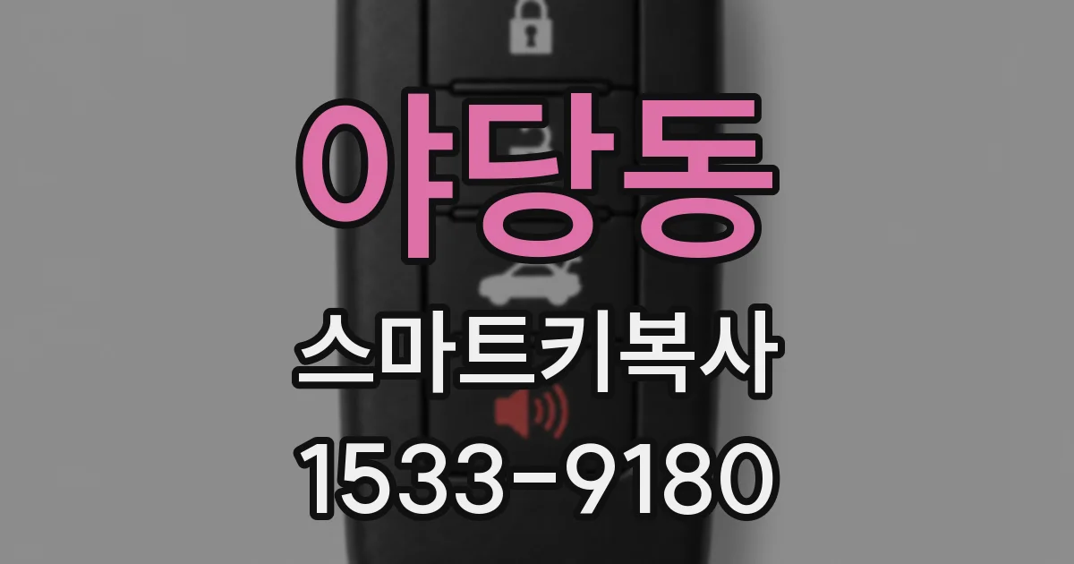 야당동 스마트키복사