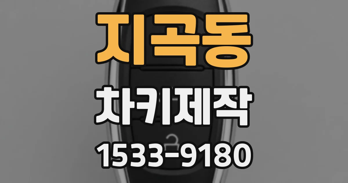 지곡동 차키제작