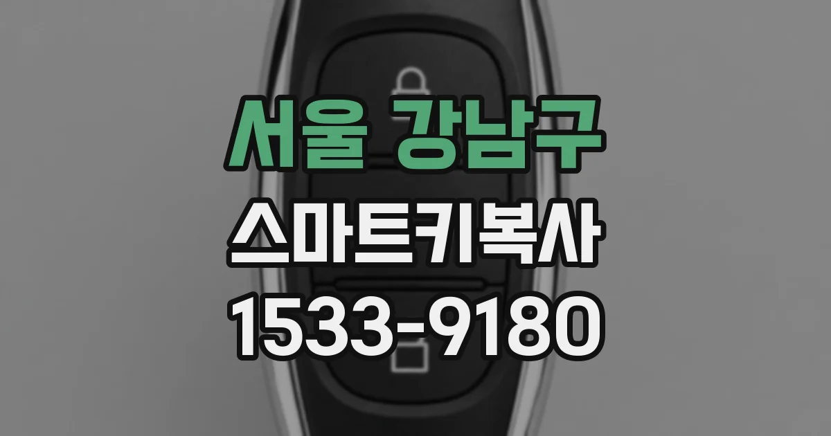 서울 강남구 스마트키복사