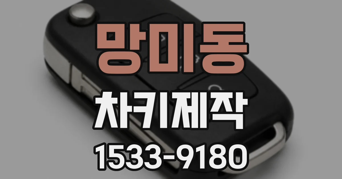 망미동 차키제작