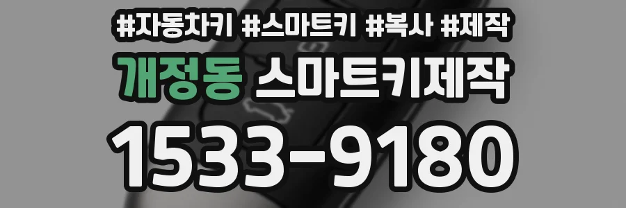 개정동 스마트키제작