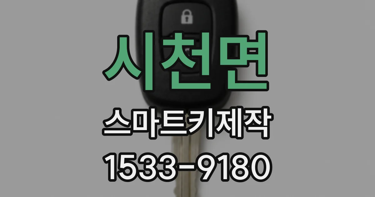 시천면 스마트키제작