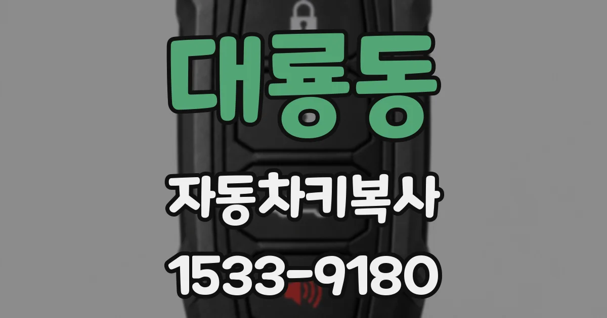 대룡동 자동차키복사