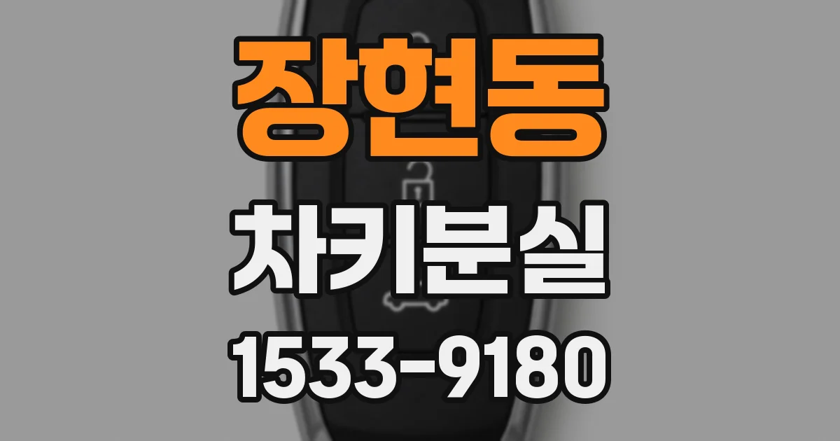 장현동 차키분실