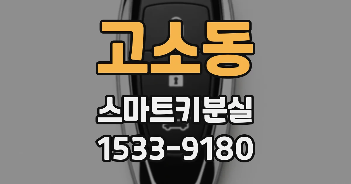 고소동 스마트키분실