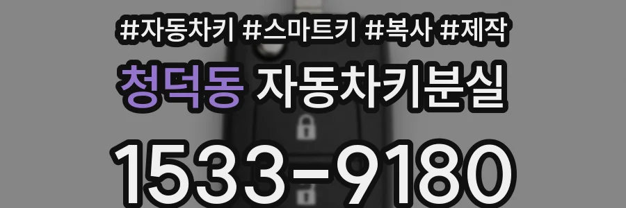 청덕동 자동차키분실