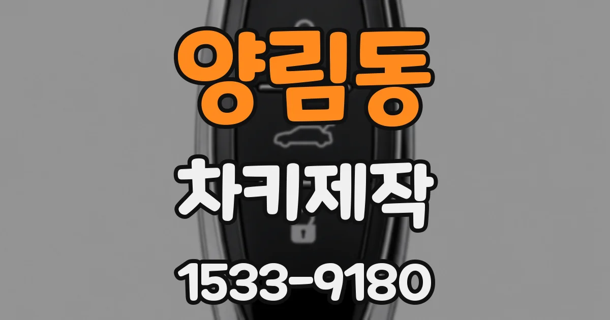 양림동 차키제작