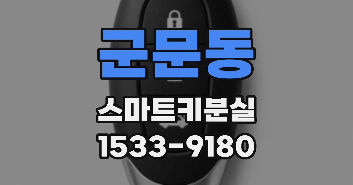 군문동 스마트키분실